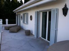 Terrassentür mit Klappläden